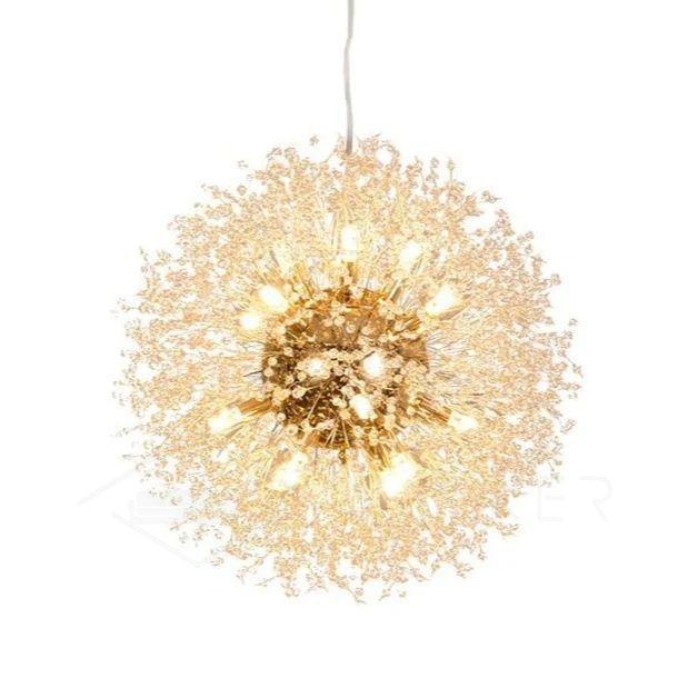 Haze Chandelier Crystal Dandelion with Crystals-Neutral Decor