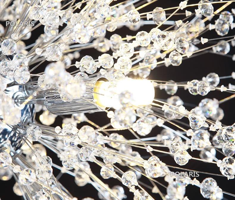 Haze Chandelier Crystal Dandelion with Crystals-Neutral Decor
