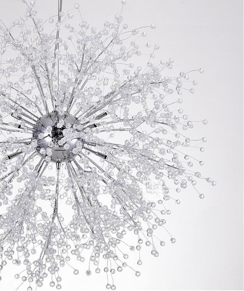 Haze Chandelier Crystal Dandelion with Crystals-Neutral Decor