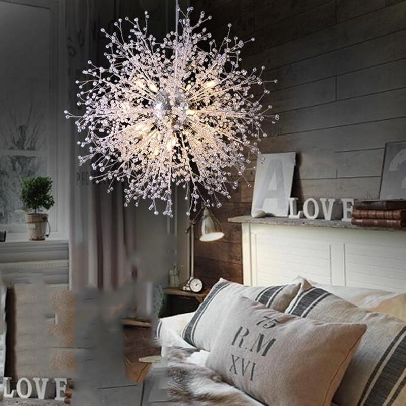 Haze Chandelier Crystal Dandelion with Crystals-Neutral Decor