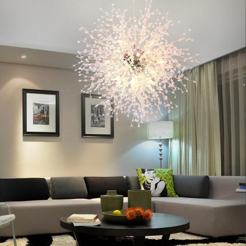 Haze Chandelier Crystal Dandelion with Crystals-Neutral Decor