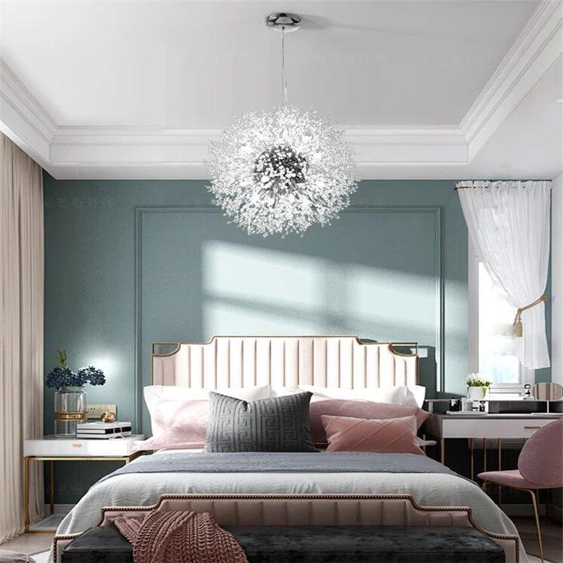 Haze Chandelier Crystal Dandelion with Crystals-Neutral Decor