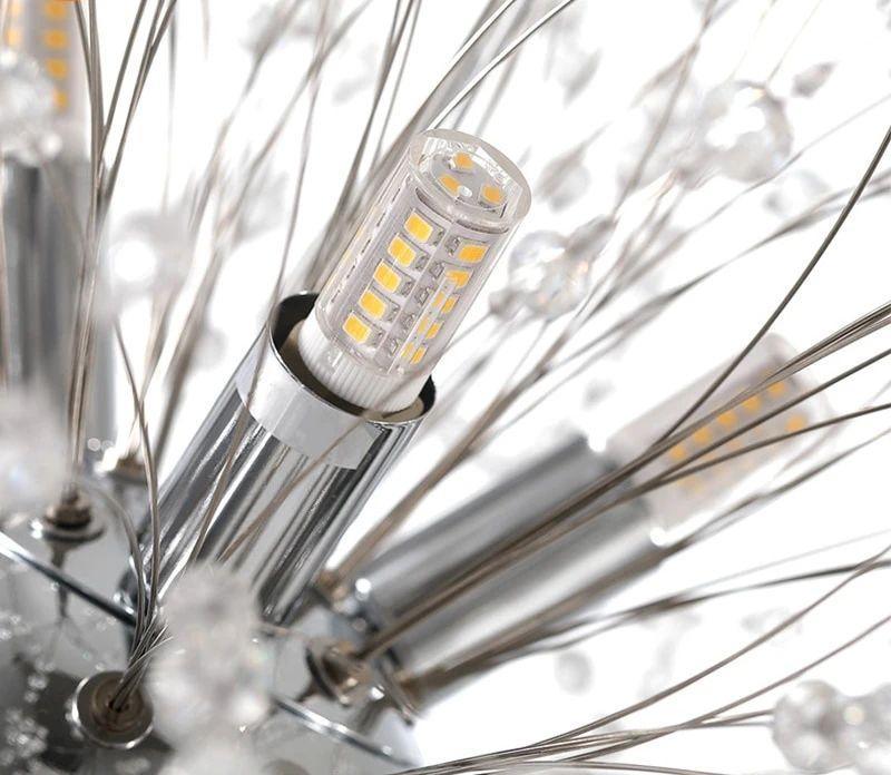 Haze Chandelier Crystal Dandelion with Crystals-Neutral Decor