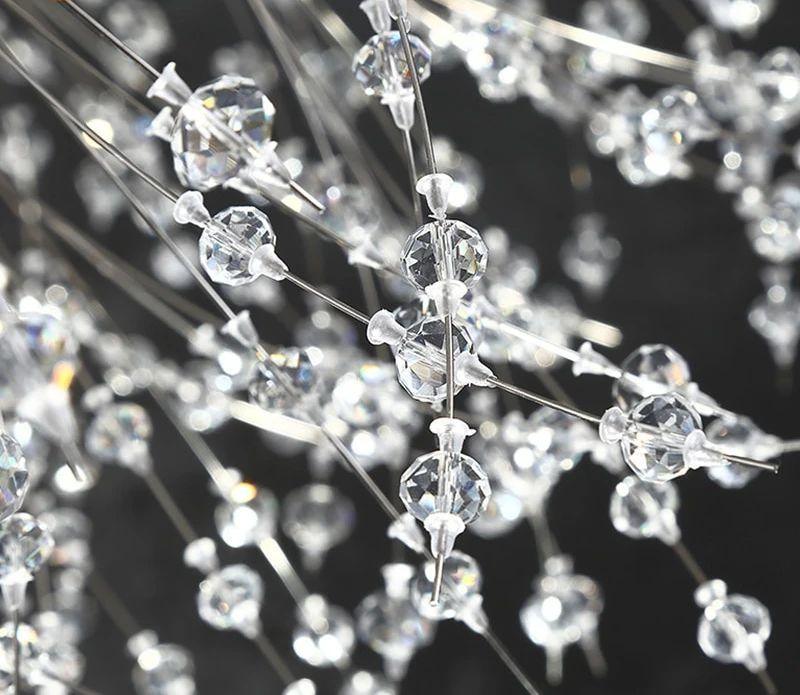 Haze Chandelier Crystal Dandelion with Crystals-Neutral Decor