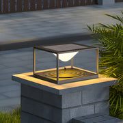 Winston Square Pillar Stainless Steel Outdoor Post Light