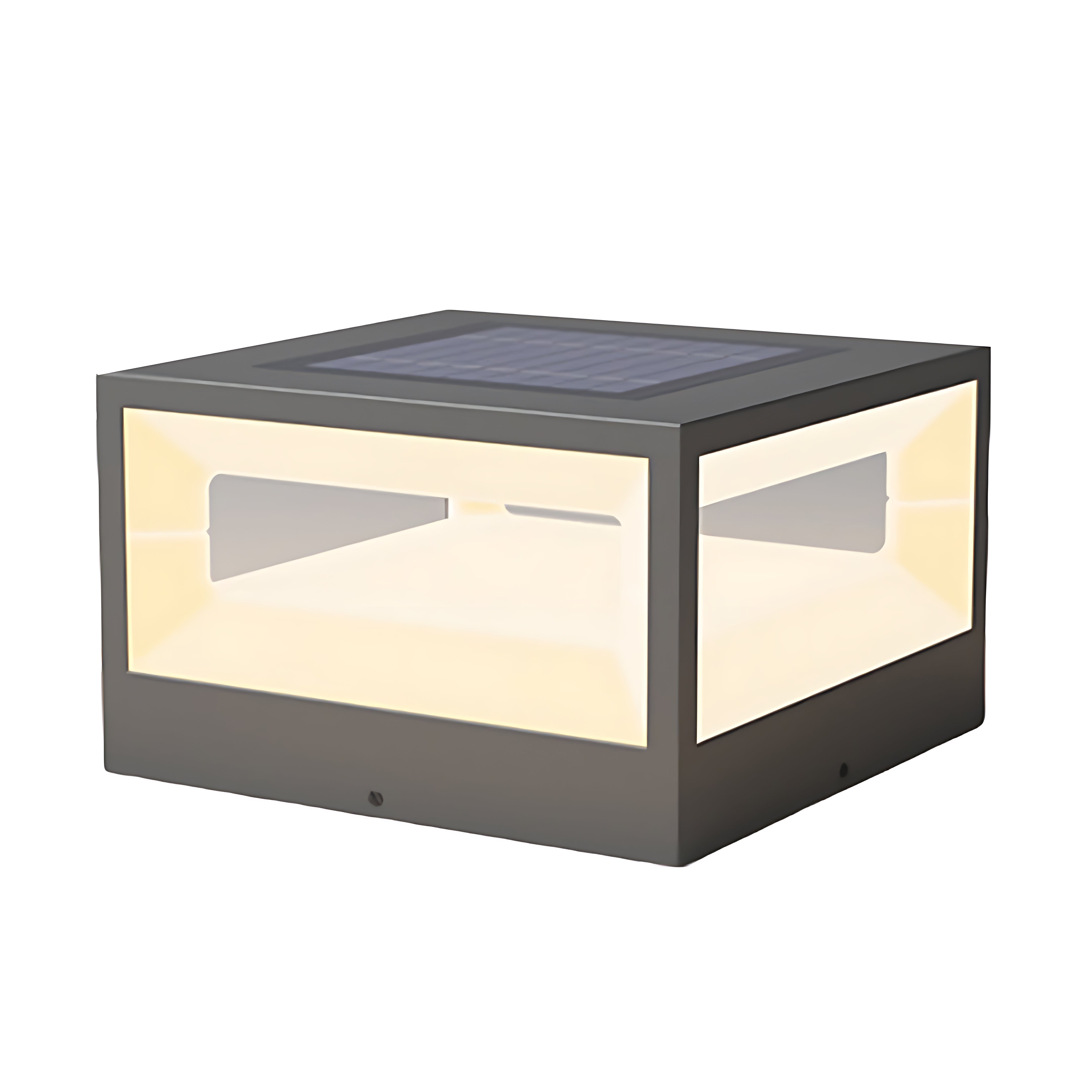 Lolass Hollow Square Stell Outdoor Pillar Light