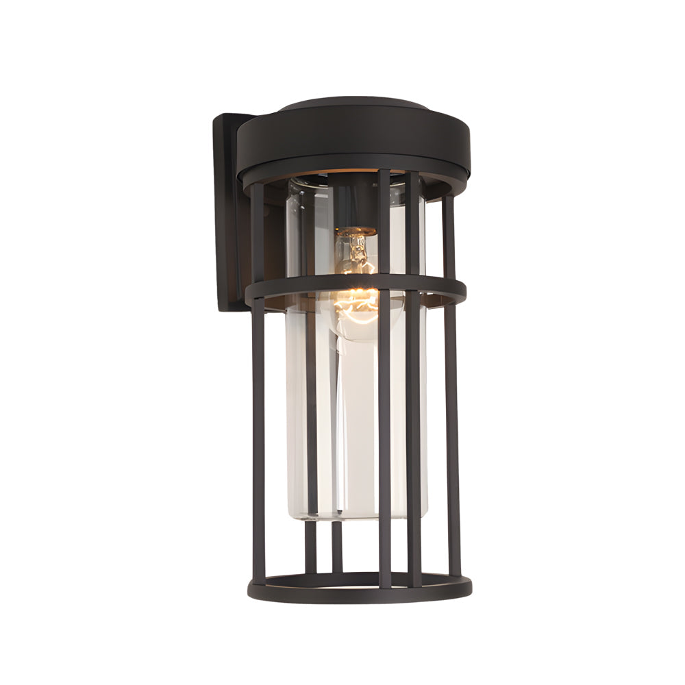 Selena Lampshade Design Glass Outdoor Wall Sconce Light