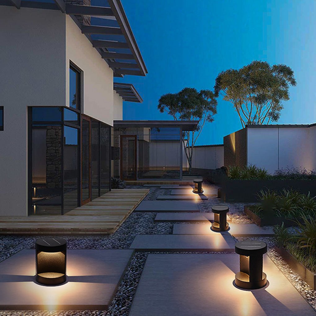 Scarlett Modern Cylinder Lawn Outdoor Lamp
