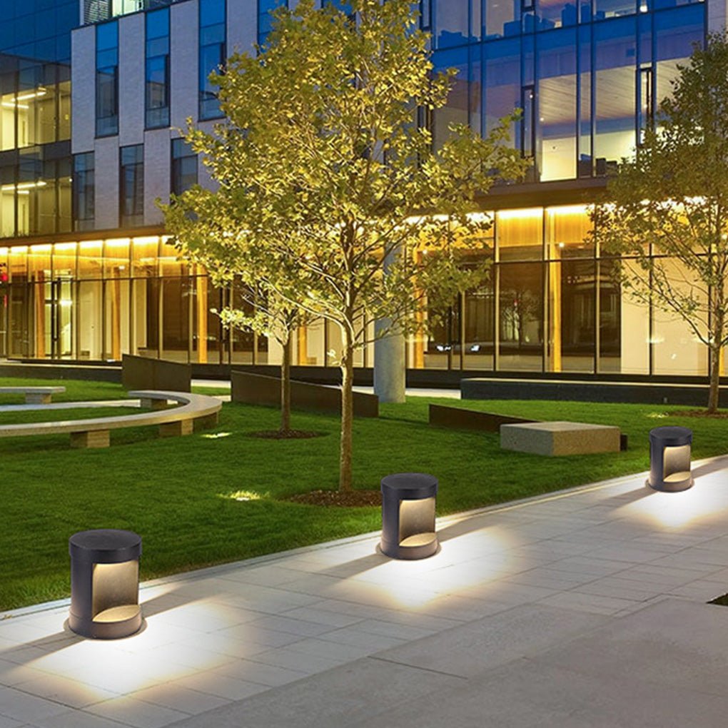 Scarlett Modern Cylinder Lawn Outdoor Lamp