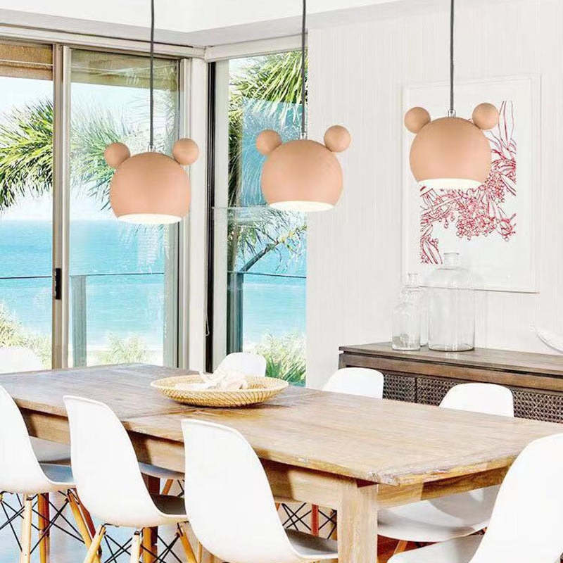 Valentina Mouse Head Pendant Light, 5 Colour - Neutral Decor