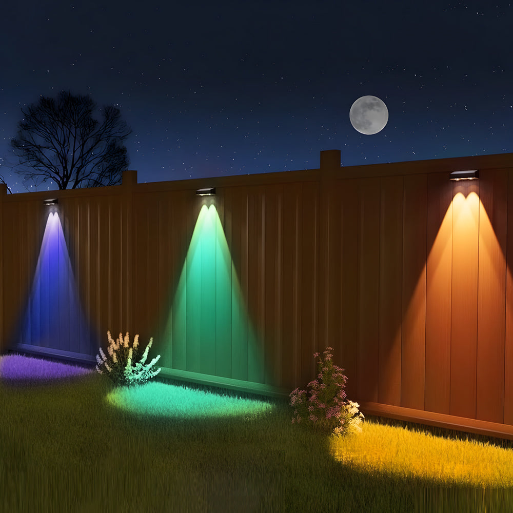 Wlla Square Multi-Color Ambient ABS Outdoor Wall Lights