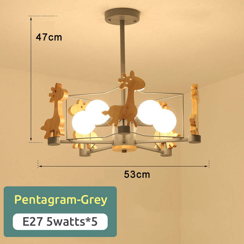 Arisha Giraffes LED Flush Mount Ceiling Light - Neutral Decor
