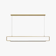 Arisha Modern Minimalist Rectangular Linear Pendant Light, Gold/Black - Neutral Decor