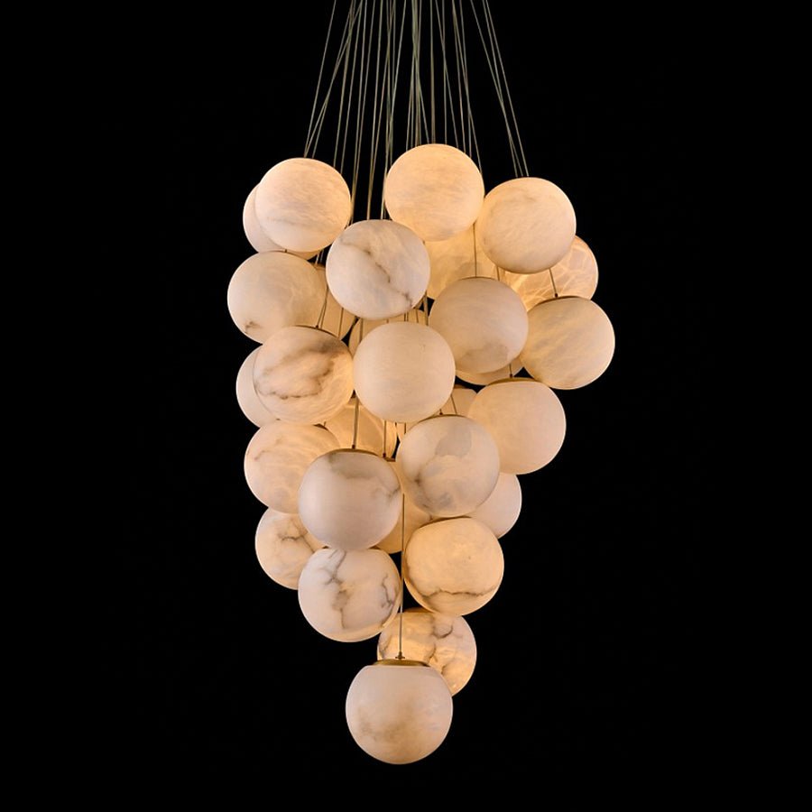 Gaia Alabaster Pendant Light Chandelier-Neutral Decor
