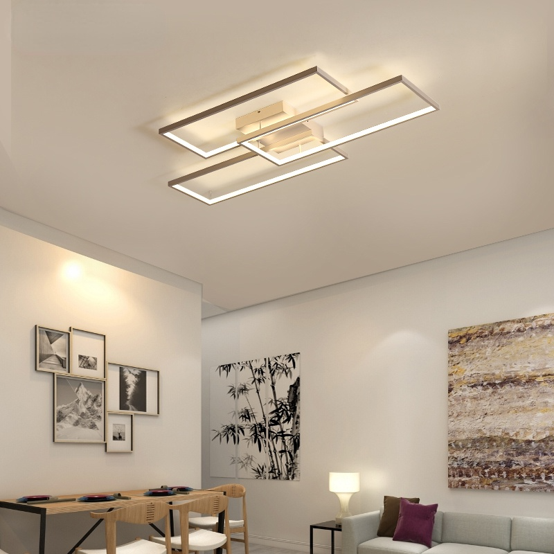 Arisha Rectangular Flush Mount Ceiling Light, 2 Colour - Neutral Decor