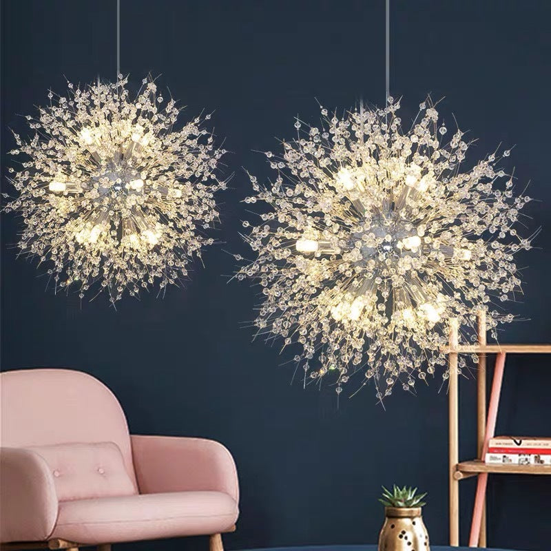 Arisha Elegant Dandelion Minimalist Luxury Pendant Light, Gold/Chorme - Neutral Decor