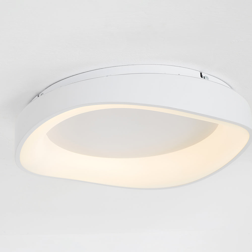 Arisha Modern Wave Flush Mount Ceiling Light - Neutral Decor