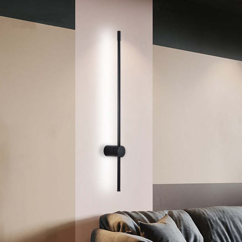Arisha Modern Minimalist LED Wall Reading Lamp, Black - Neutral Decor