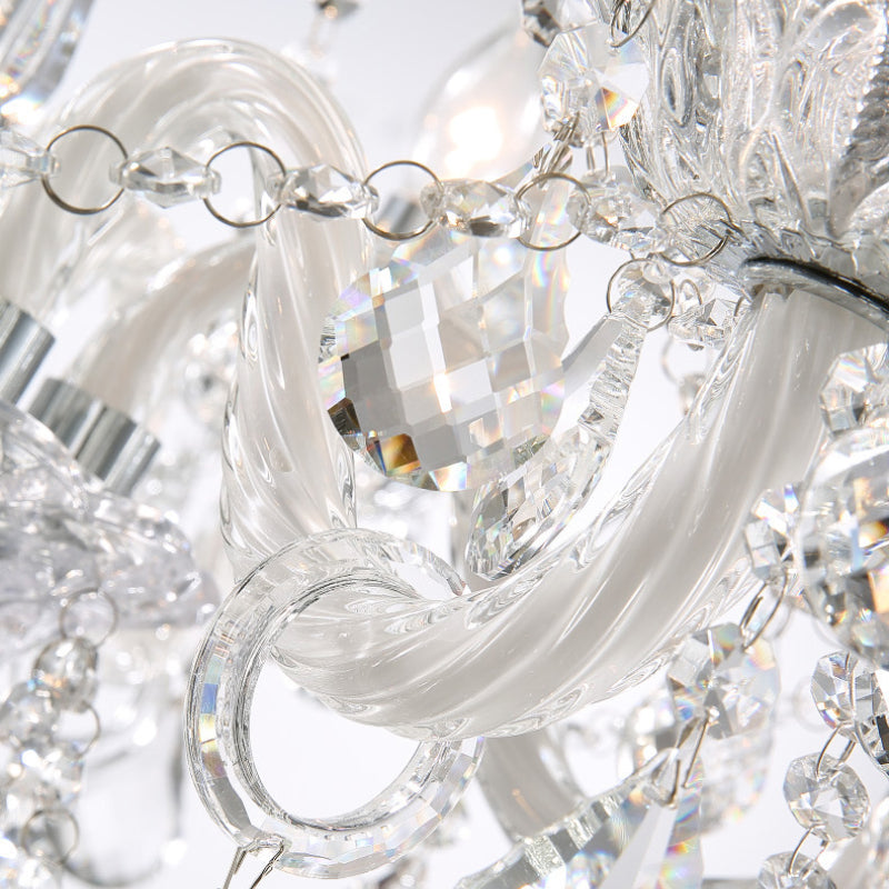Silva Chandelier French Crystal Living Room Dining Room - Neutral Decor