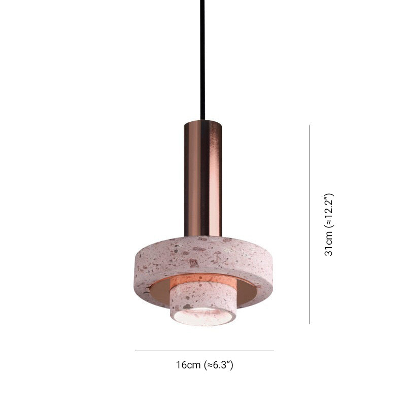 Arisha Modern LED Art Deco Colorful Pendant Light, Terrazzo - Neutral Decor