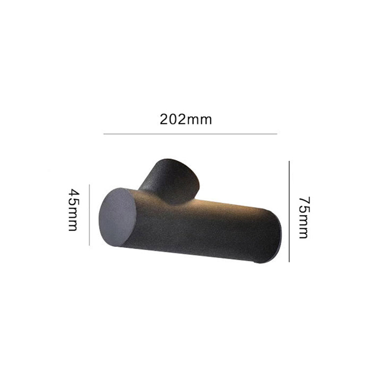 Ray Modern Waterproof Outdoor Wall Lighting, White & Black - Neutral Decor