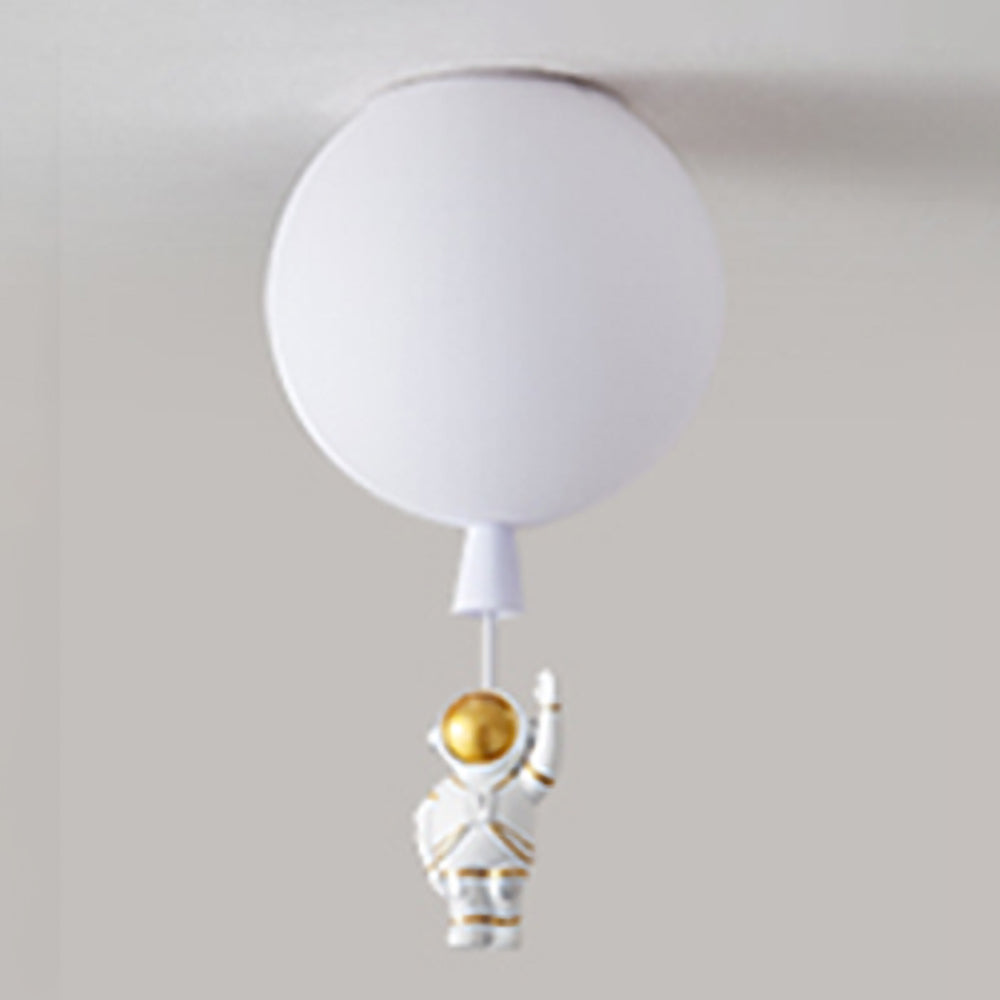 Aria Astronaut Balloon Flush Mount Ceiling Light, L 20/25/30/35cm - Neutral Decor