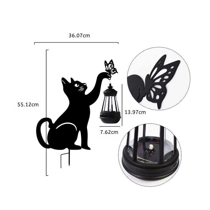 Maisie Silhouette Cat LED Outdoor Hanging Lights