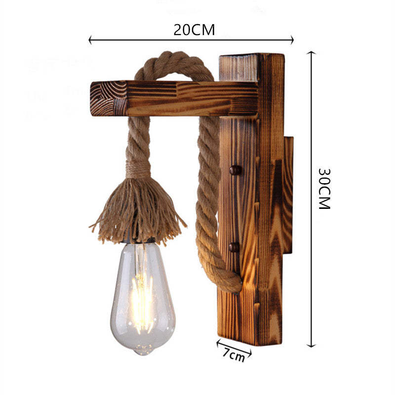 Silva Solid Wood Wall Lamp for Hallway & Living Room - Neutral Decor