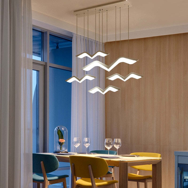 Arisha Seagull Modern Pendant Light, 3 Style - Neutral Decor