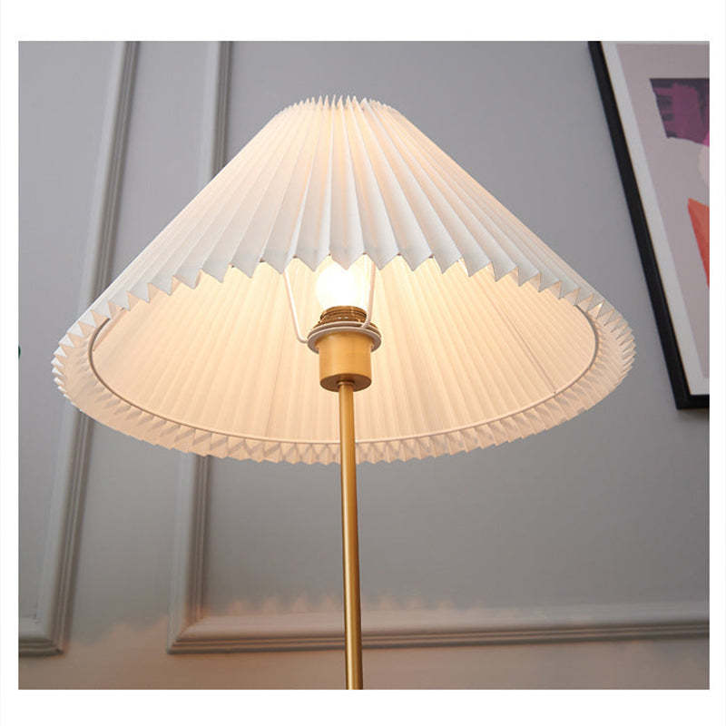Ozawa Simple Walnut/Metal/Fabric, Table/Floor Lamp, Living Room - Neutral Decor