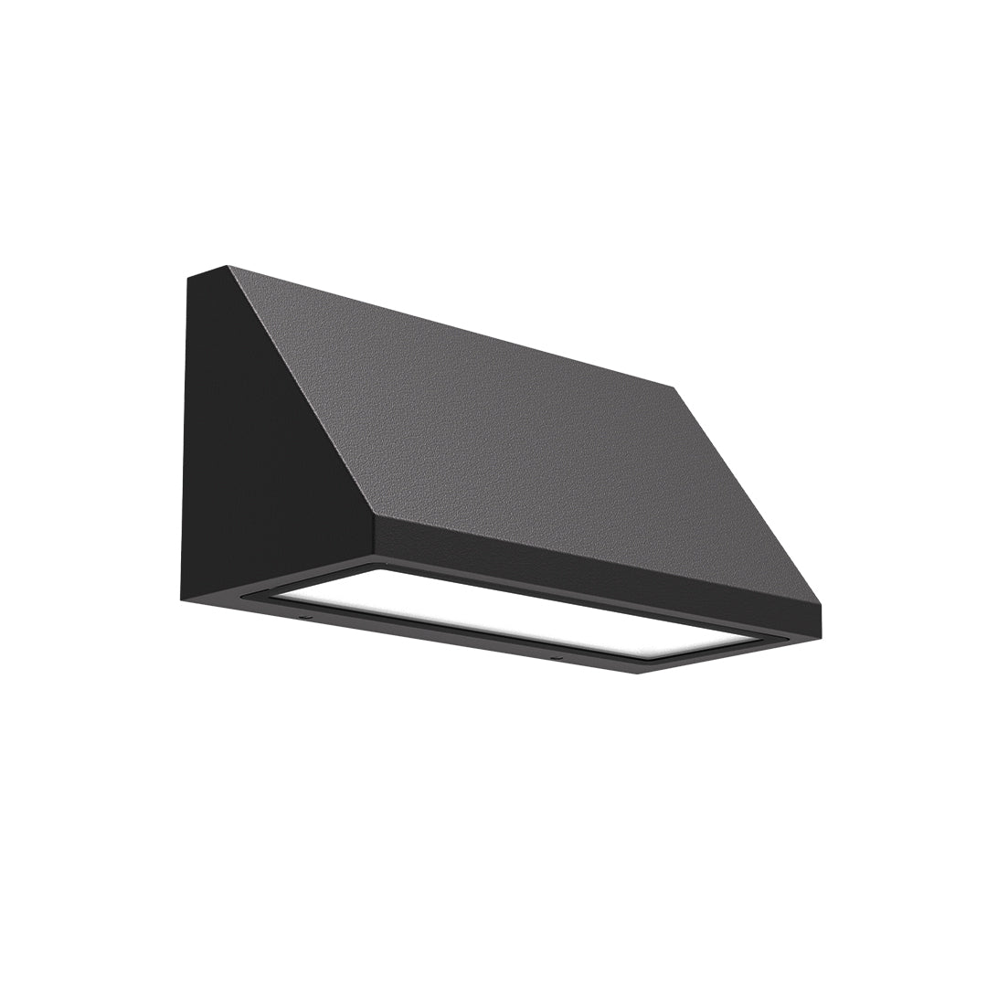 Wide LED Modern Classic Glass Outdoor Wall Light