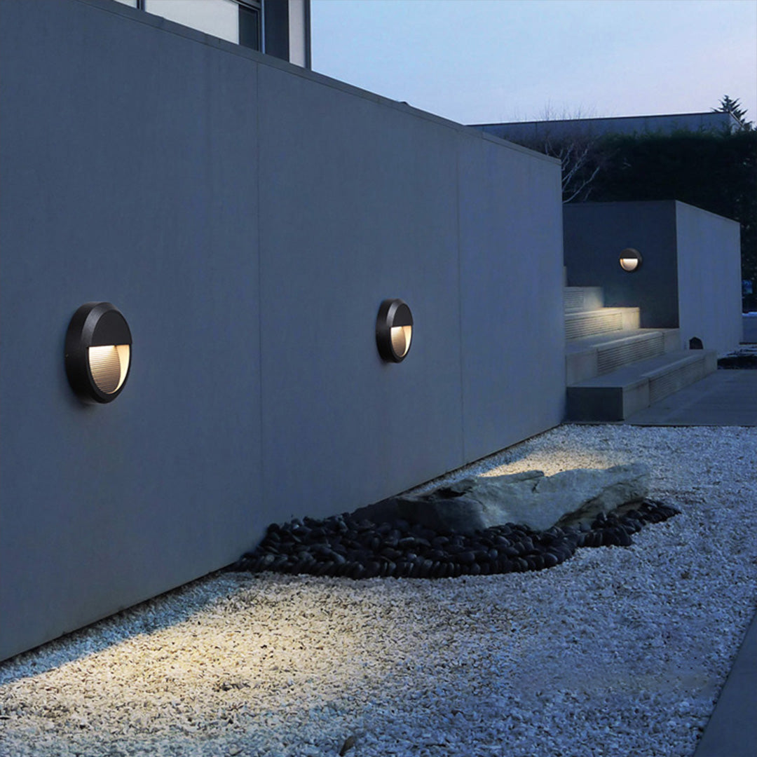 Lester Geometric LED Minimalist Outdoor Step Lights