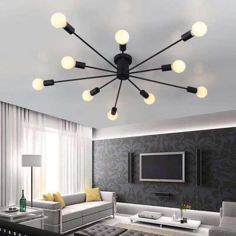 Silva Modern Simple Flush Mount Ceiling Light, 6/8/10 Heads - Neutral Decor