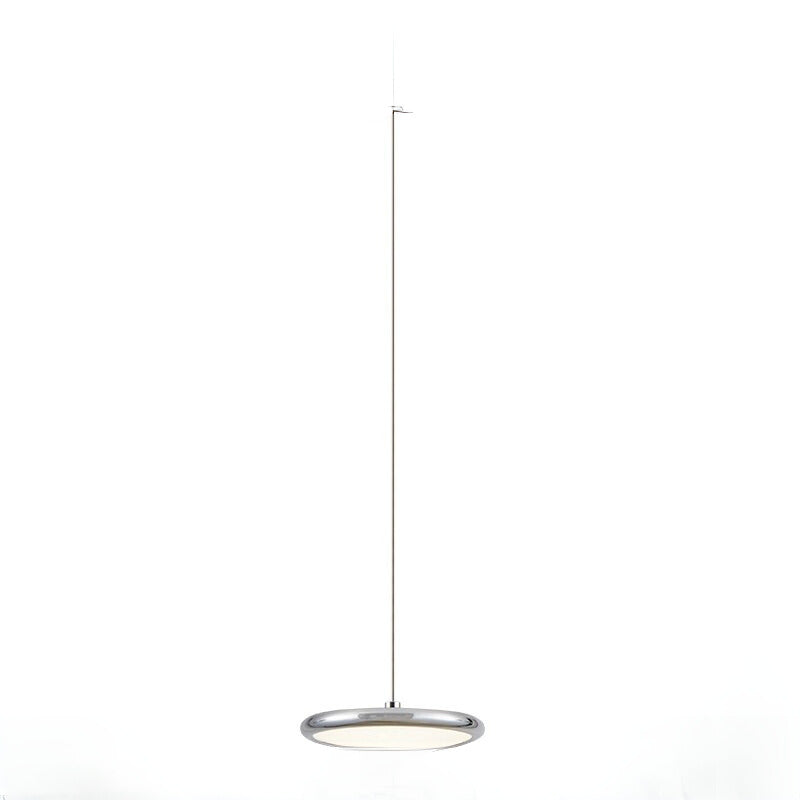 Aria Modern Minimalist Pendant Light Red Black Silver Metal Bedroom - Neutral Decor
