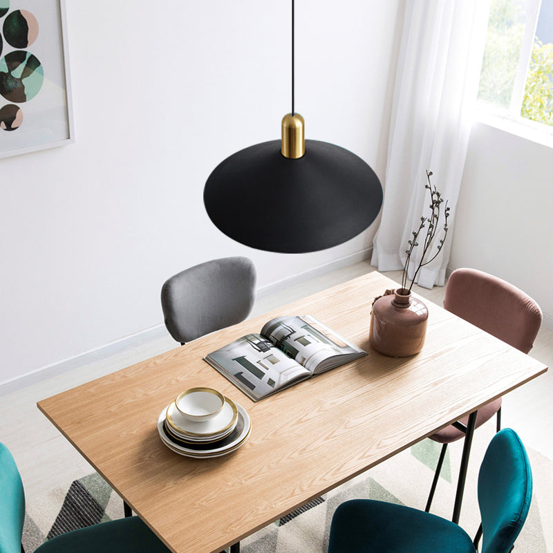 Aria Vintage Umbrella Monochrome Pendant Light - Neutral Decor