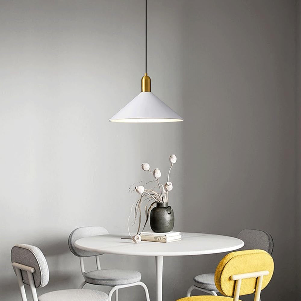 Aria Vintage Umbrella Monochrome Pendant Light - Neutral Decor