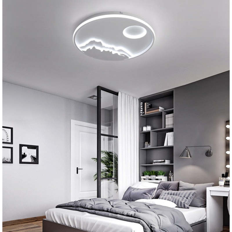 Arisha Mountain View Flush Mount Ceiling Light - Neutral Decor