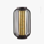 Ray Lantern Solar/Rechargeable Outdoor Floor Lamp, Brown - Neutral Decor