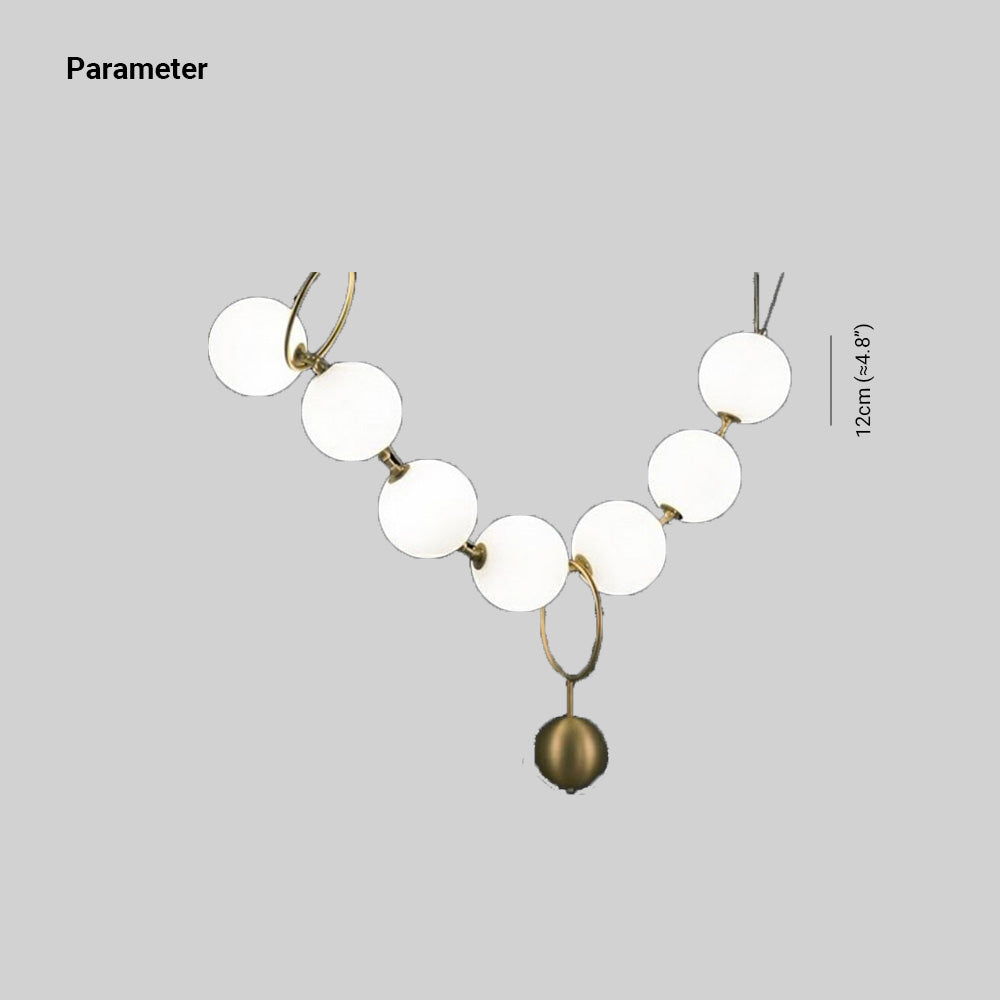 Valentina Postmodern Loft Ball Pendant Lamp Creative Necklace Design - Neutral Decor