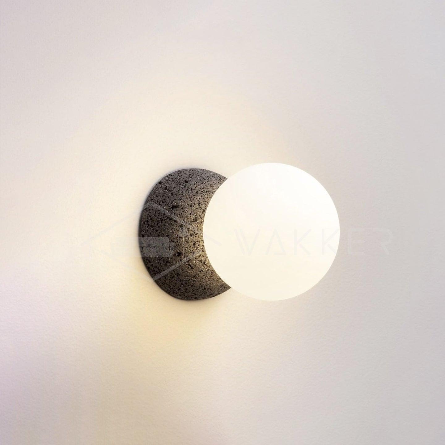 Lustra Wall Lamp Concrete Opal Glass-Neutral Decor