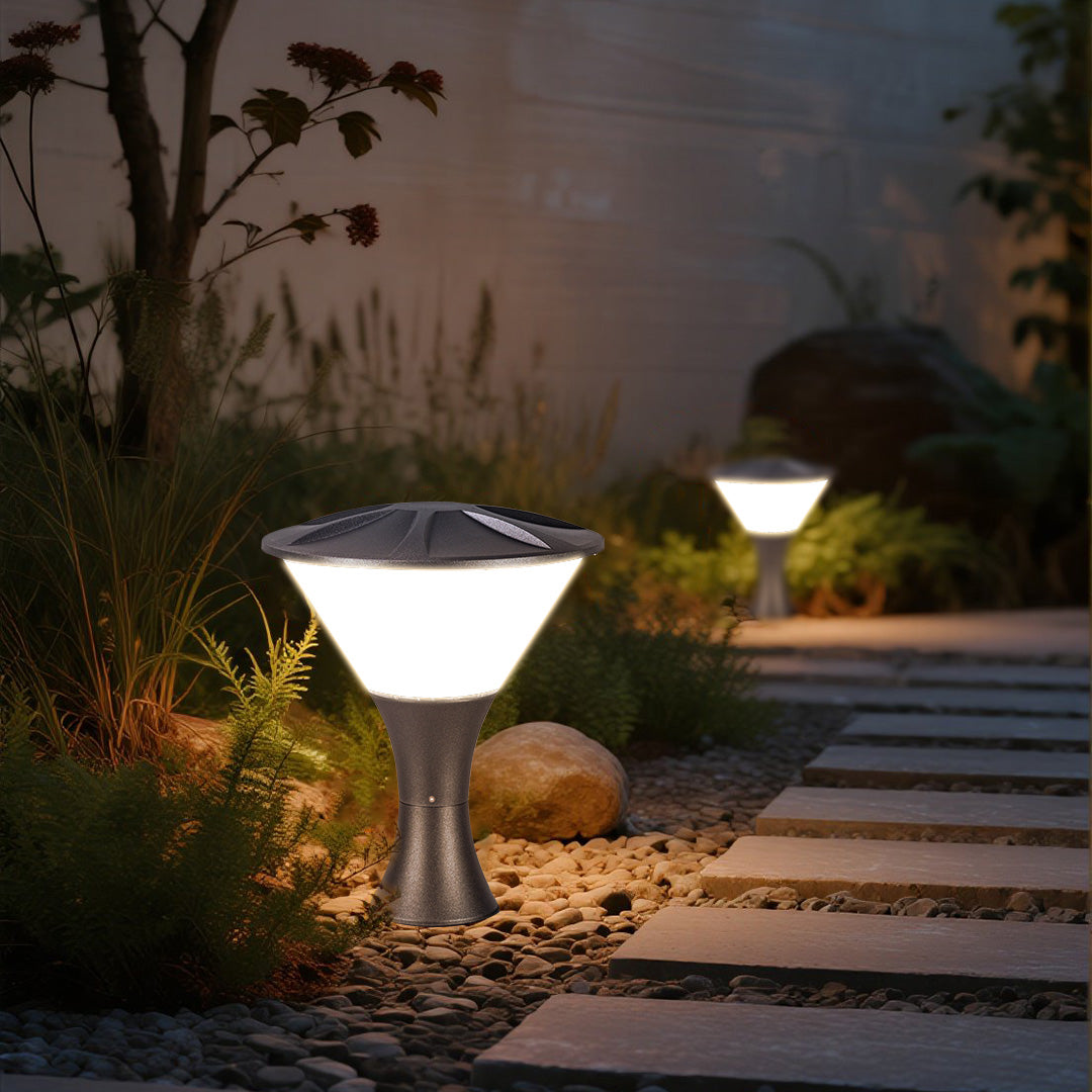 Rosnne LED Minimalist Modern Outdoor Post Light