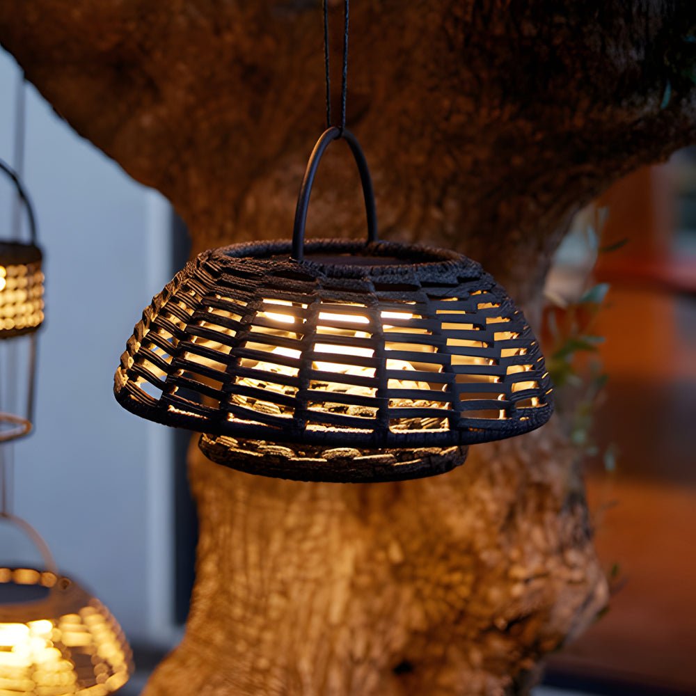 Teri Decorative Modern Ropes Rattan Outdoor Chandelier