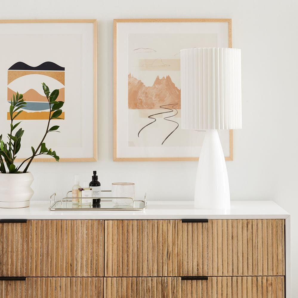 Boko Minimalist Fabric Table Lamp-Neutral Decor