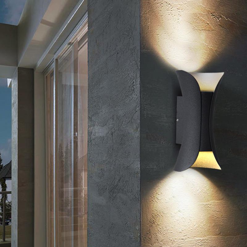 Sunshine Waterproof Modern Glass Outdoor Wall Lights