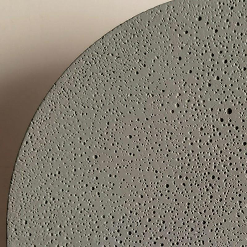 April Landscape Round LED Accent Concrete Outdoor Wall Flush Lights