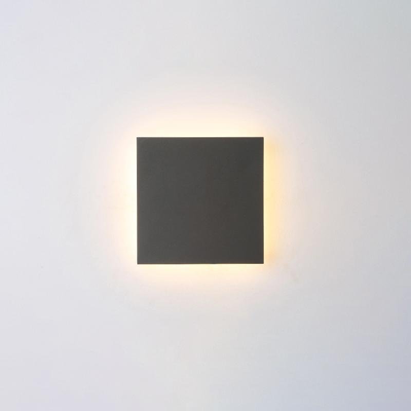 Vanessa Square Flat Modern Outdoor Wall Lights