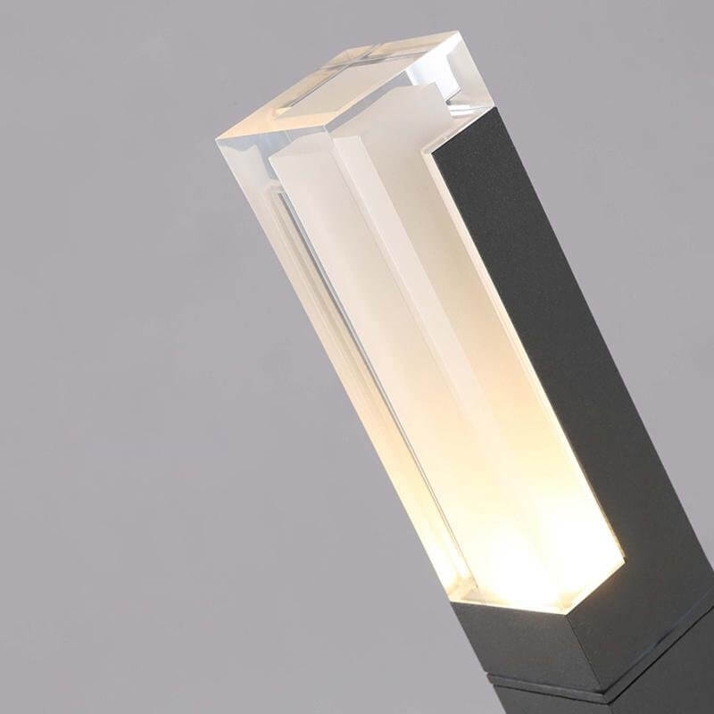 Brina Sleek Cuboid Bollard Waterproof Outdoor Lights