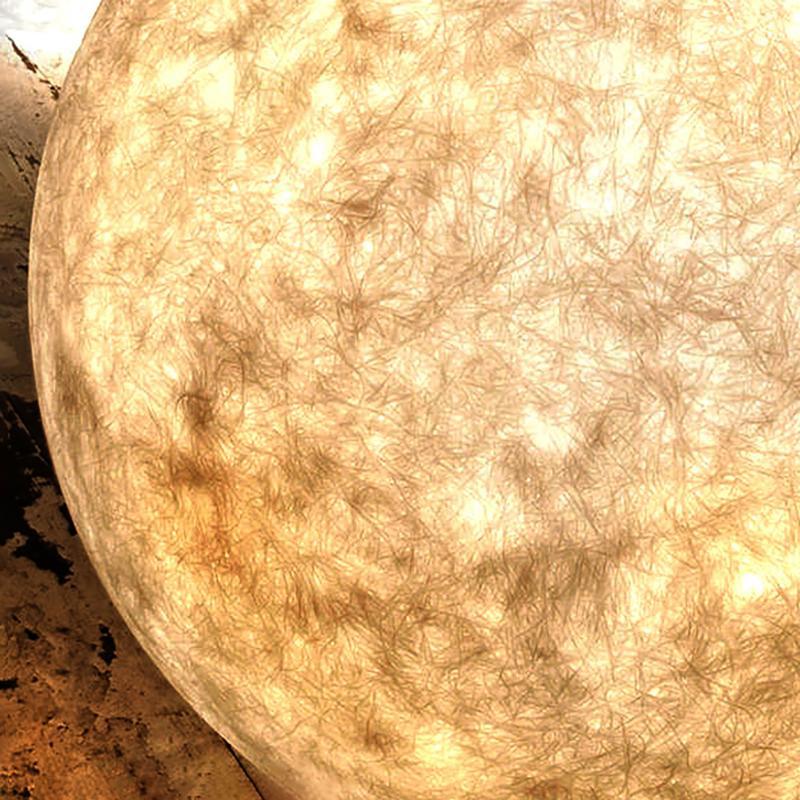 Belle Round Ball Moon Modern Resin Outdoor Light