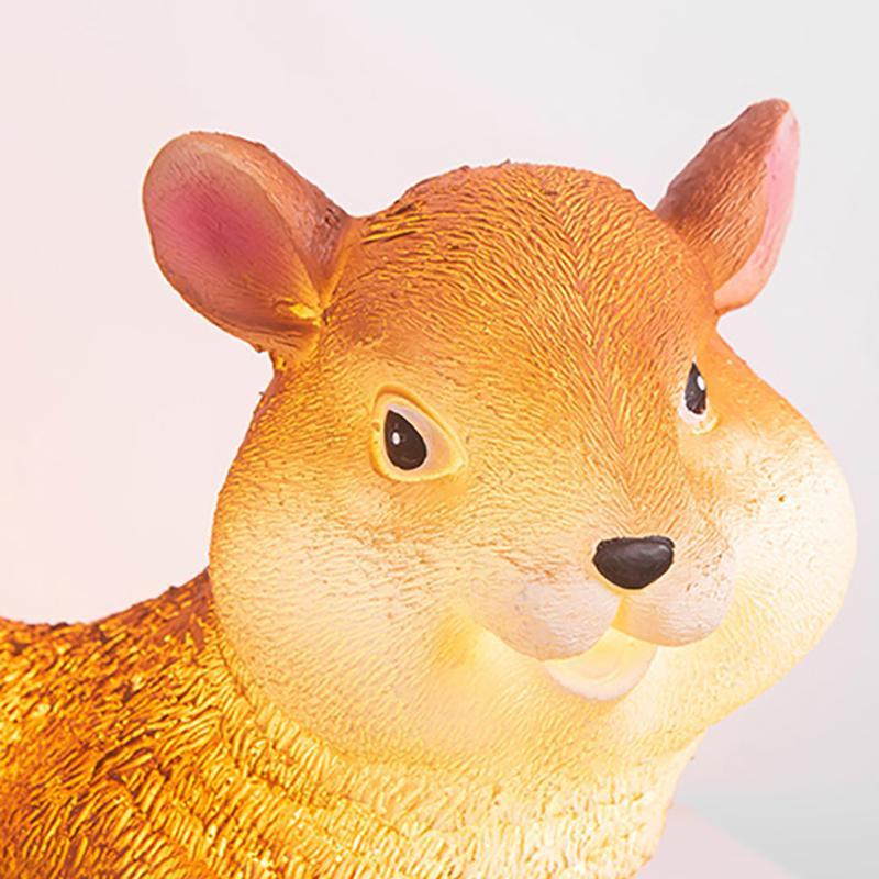 Paulette Squirrel Modern LED Landscape Resin Outdoor Light