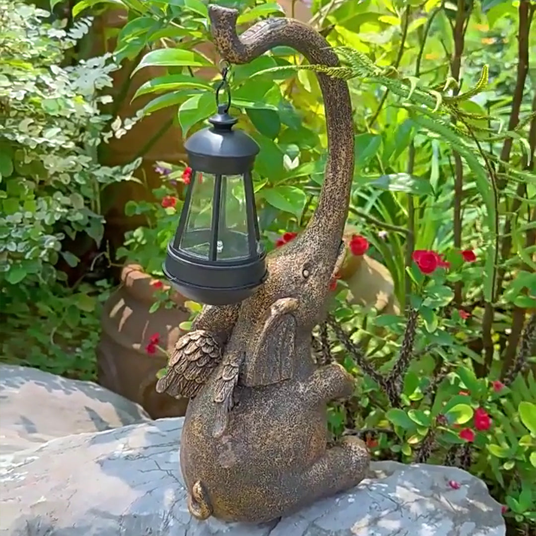 Frnce Solar Unique Animal Resin Outdoor Lights
